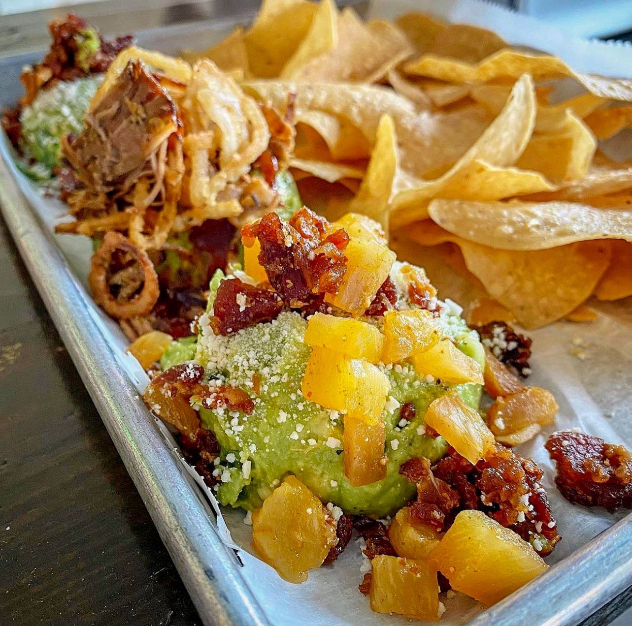 Life is full of hard choices. Choosing one topping for your guacamole isn’t fair. That’s why we invented THE GUAC FLIGHT 🥑✈️. Three portions of our fresh made guac topped with your choice of corn salsa, pico de gallo, sugared bacon & cotija cheese, pulled bbq pork & crispy onions, carnitas & cotija cheese, shrimp rémoulade & corn salsa, or caramelized pineapple + bacon & cotija cheese and more! Guac Flight… That’s the AVO🥑TACO difference! 

#guacamole #freshguacamole #sampling #chipsandguac #caribbeanfood #eatnola #nolaeats #bigeasyeats #wherenolaeats #eatnola #yelpnola #nolafoodie #nolafoodgram #lieats #lifoodies #lifoodgram #newhydepark #gardencity #longislandfoodie #tacosarelife #thursdayvibes #fridayvibes #tastethedifference
📷 @emmaeatsnola